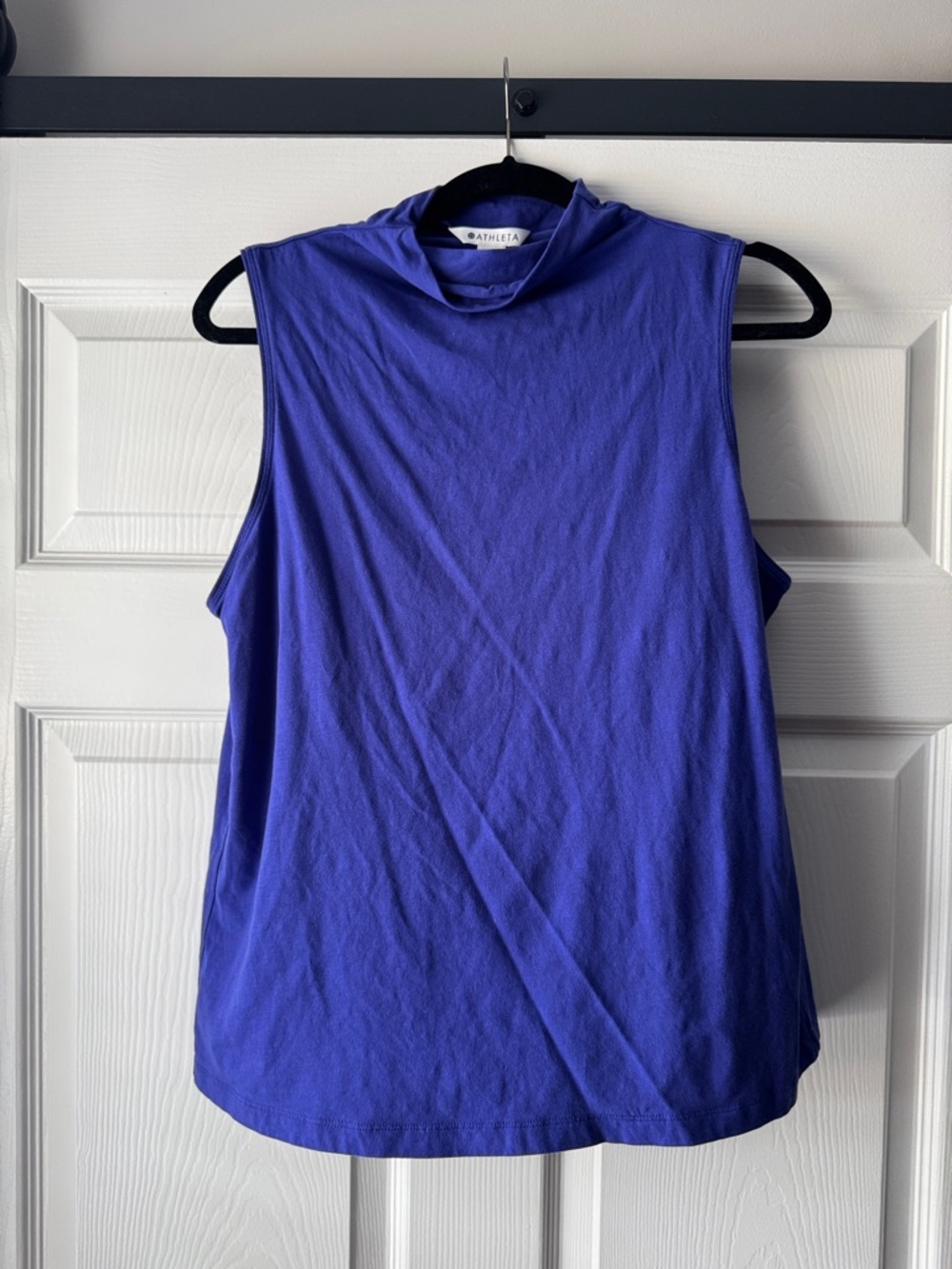 Athleta Sleeveless Mock Neck Tank Women’s Medium Purple Athletic Top